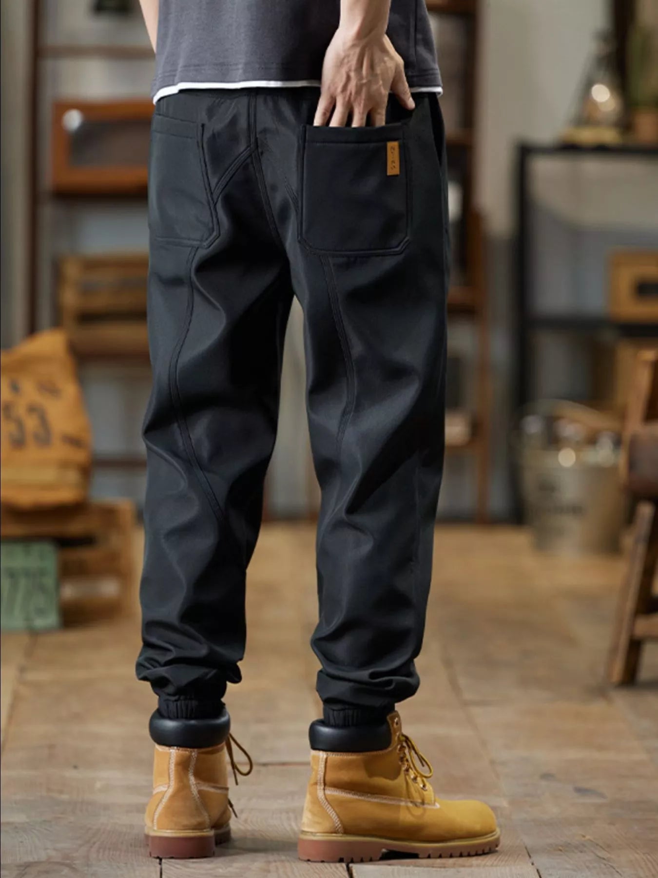 Men's Plus Size Casual Drawstring Joggers