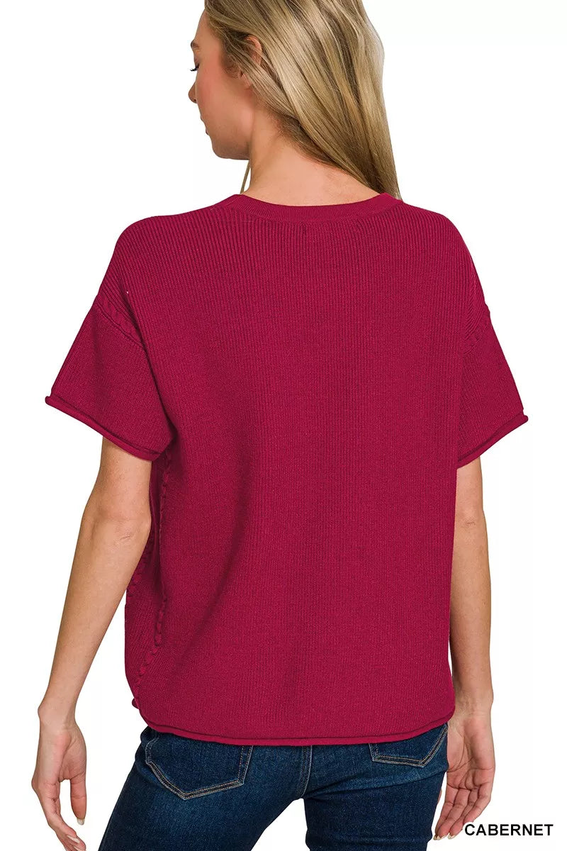Zenana Viscose Round Neck Top & Pants Set