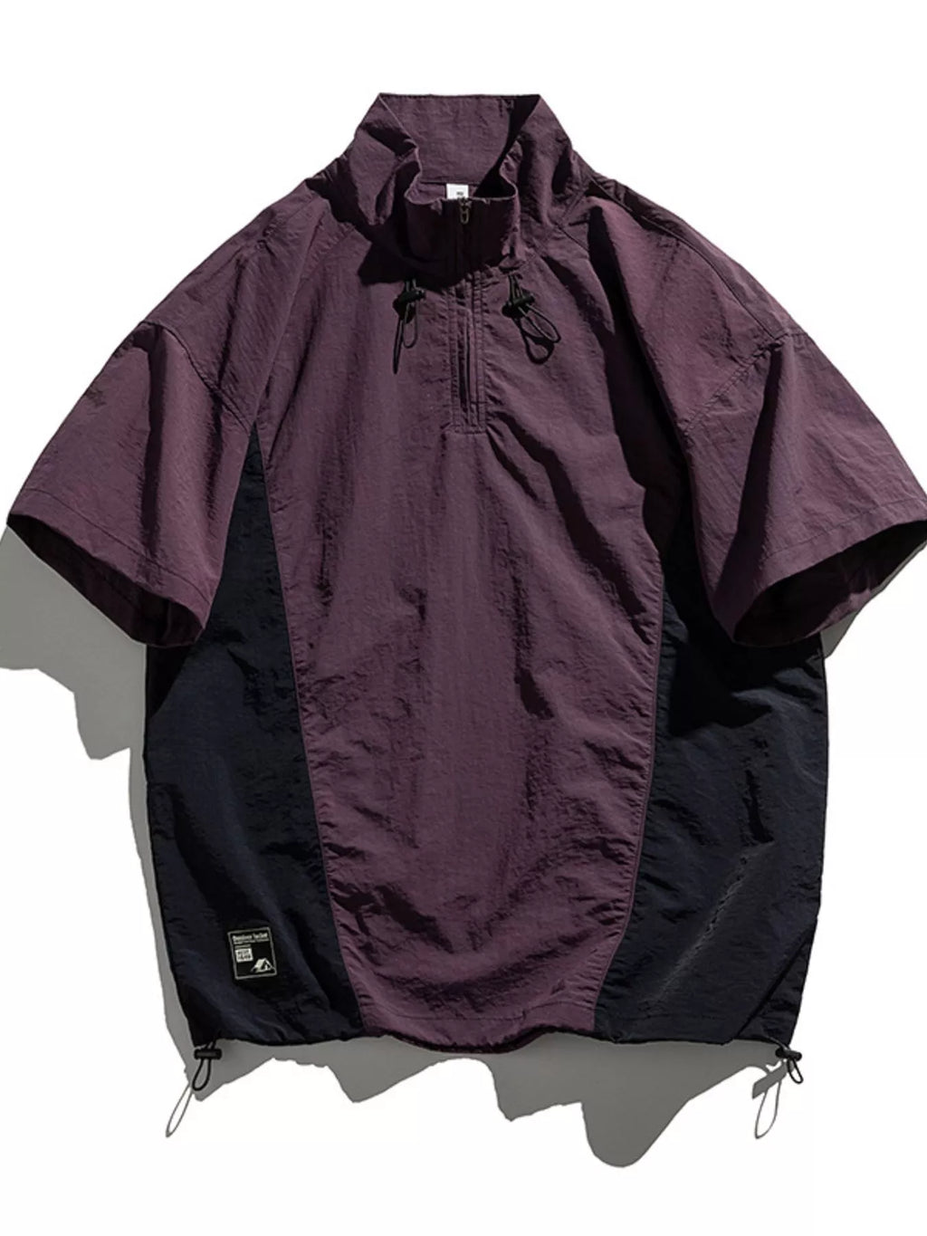 Men's Plus Size Outdoor Color Block Pullover Top