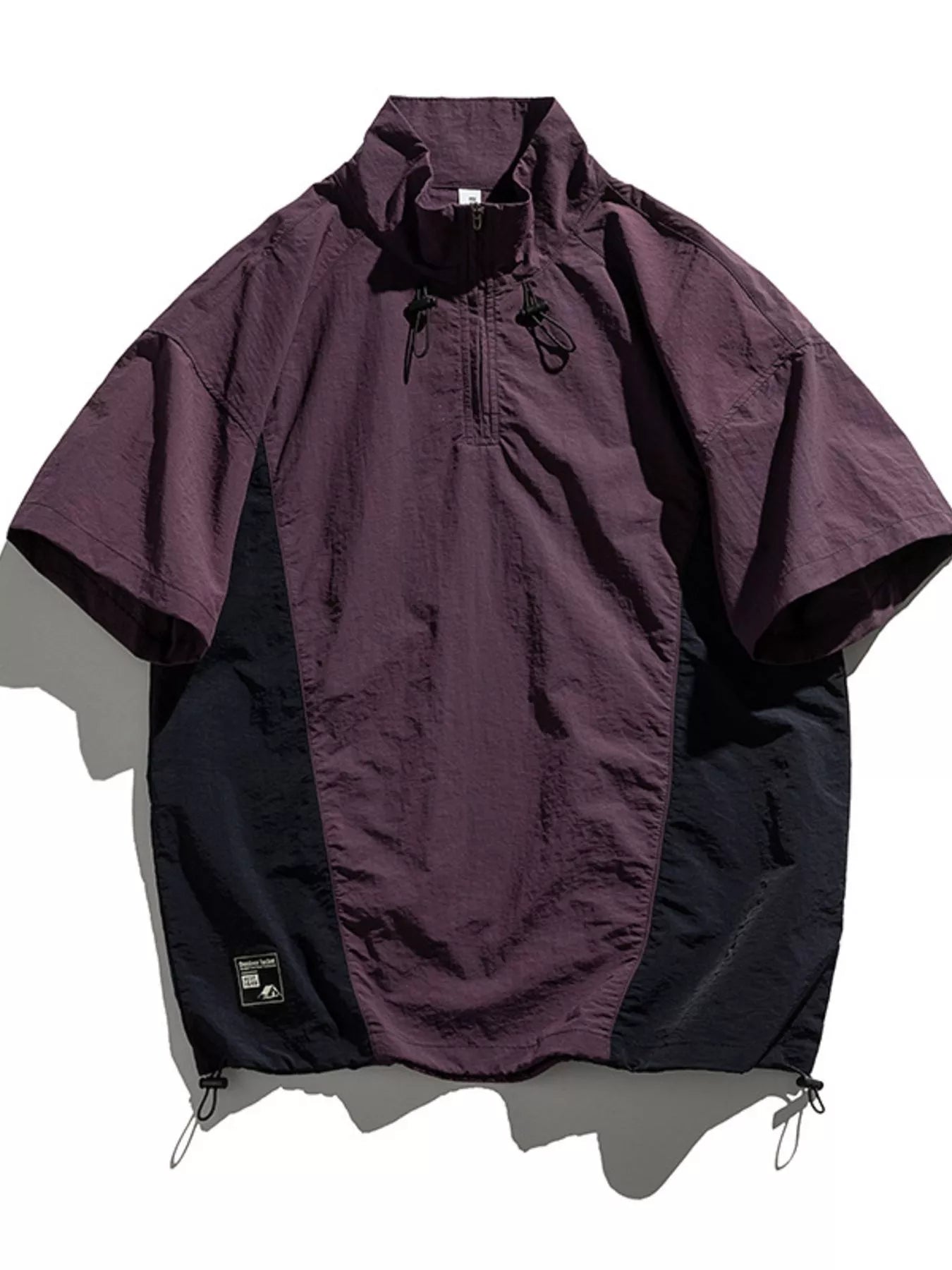 Men's Plus Size Outdoor Color Block Pullover Top