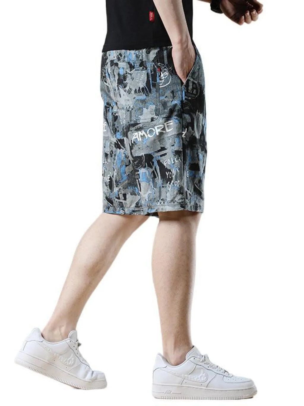 Men's Plus Size Drawstring Loose Fit Shorts