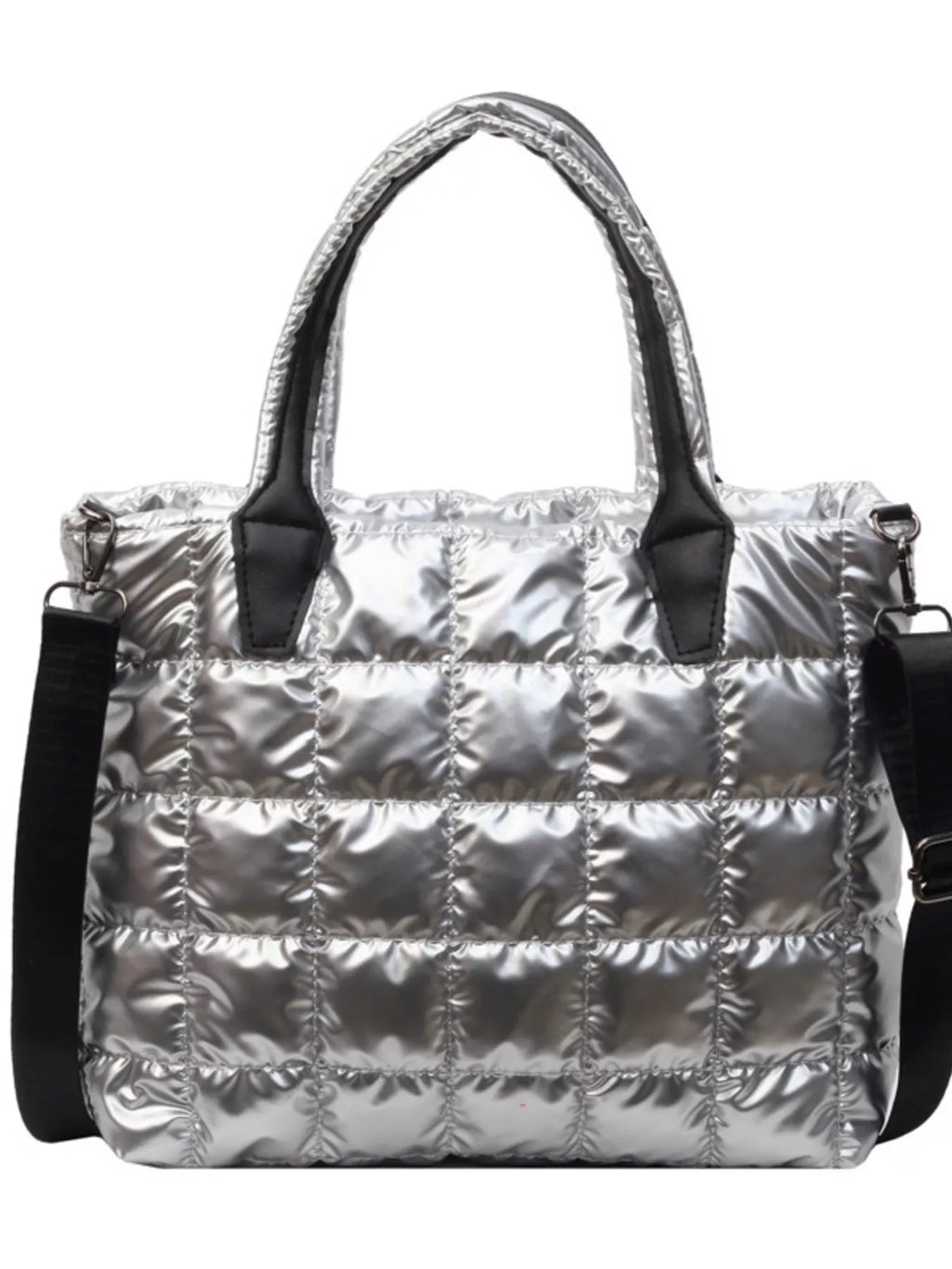 Bubble Textured Tote Crossbody Bag