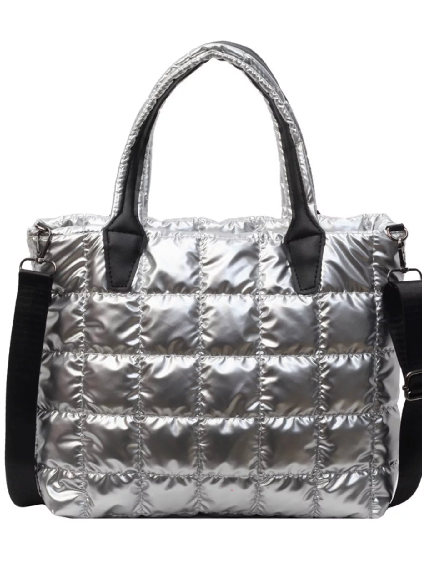 Bubble Textured Tote Crossbody Bag
