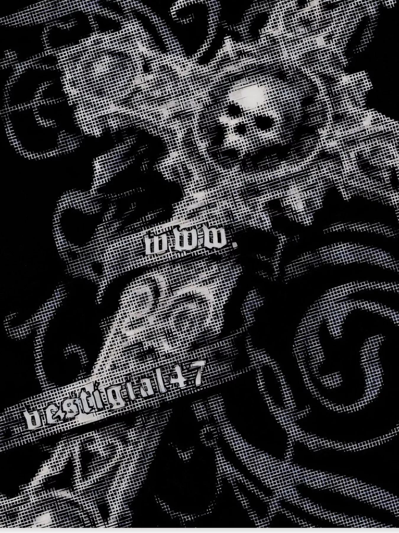 Men's Skull Cross Graphic Oversized T-Shirt