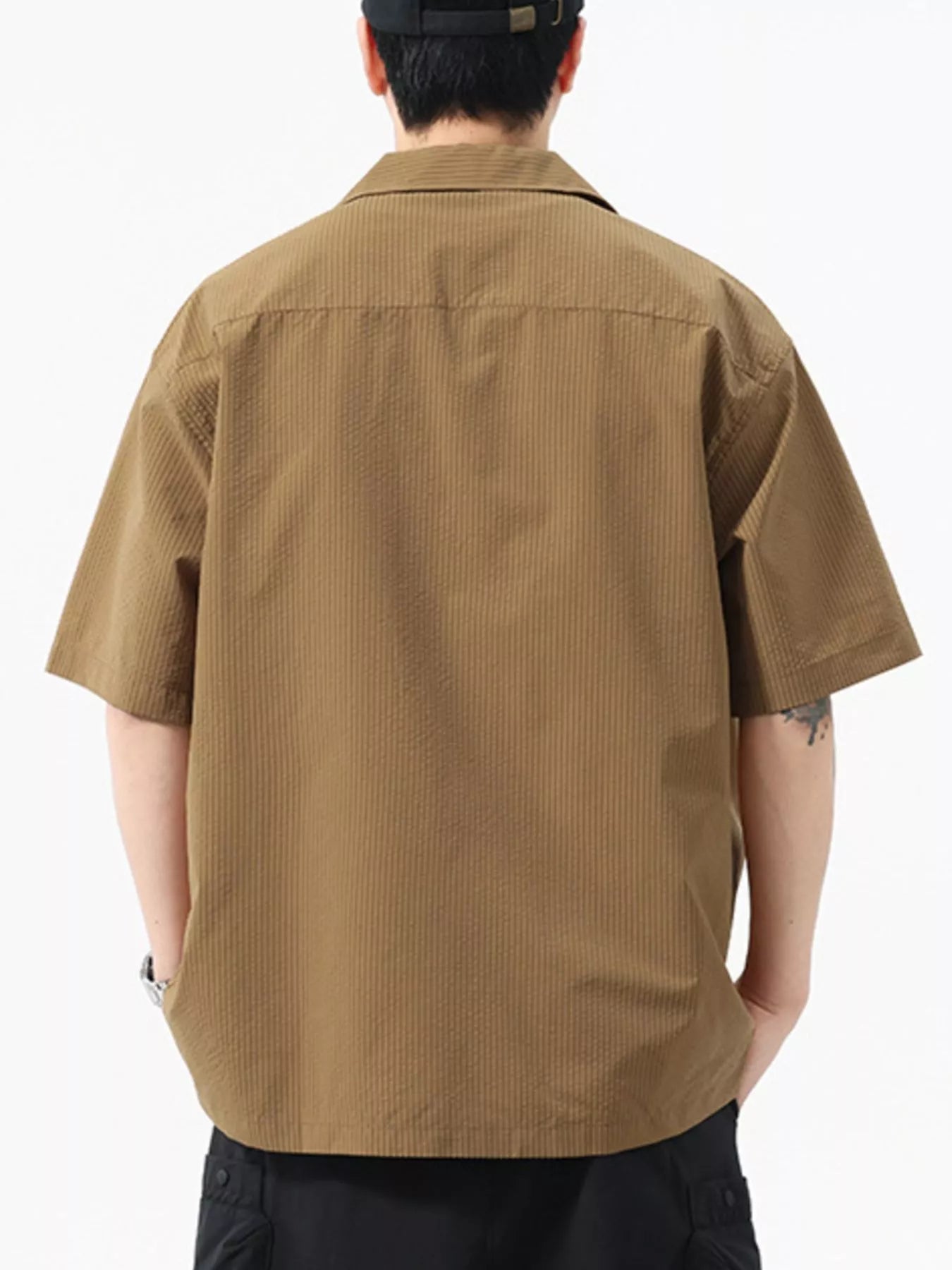 Men's Plus Size Casual Short Sleeve Shirt