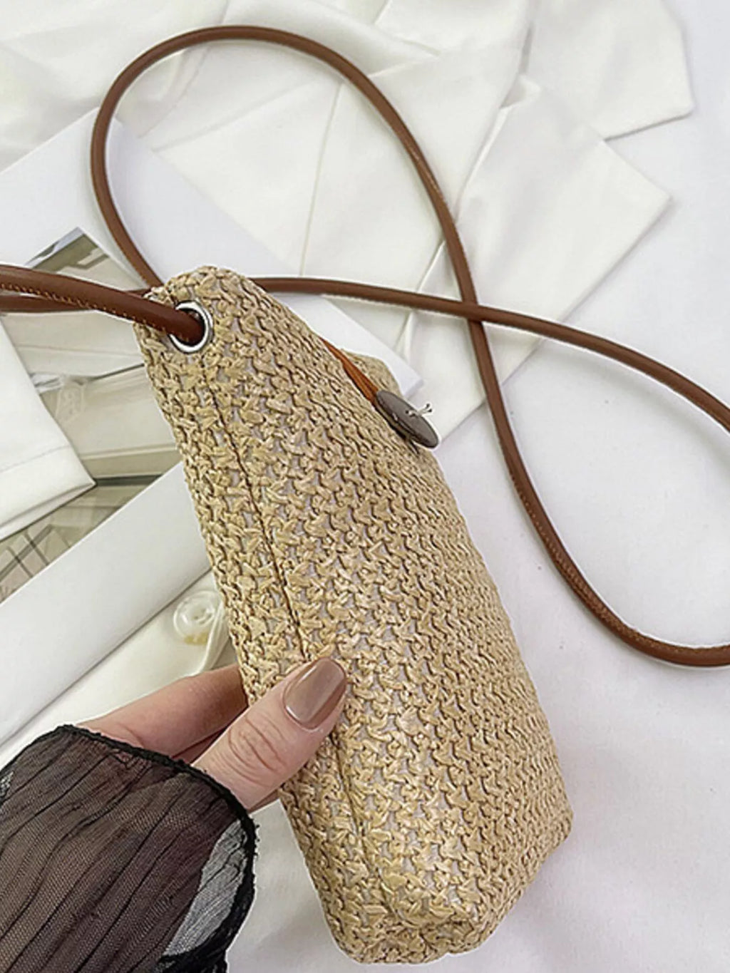 Straw Woven Crossbody Bag