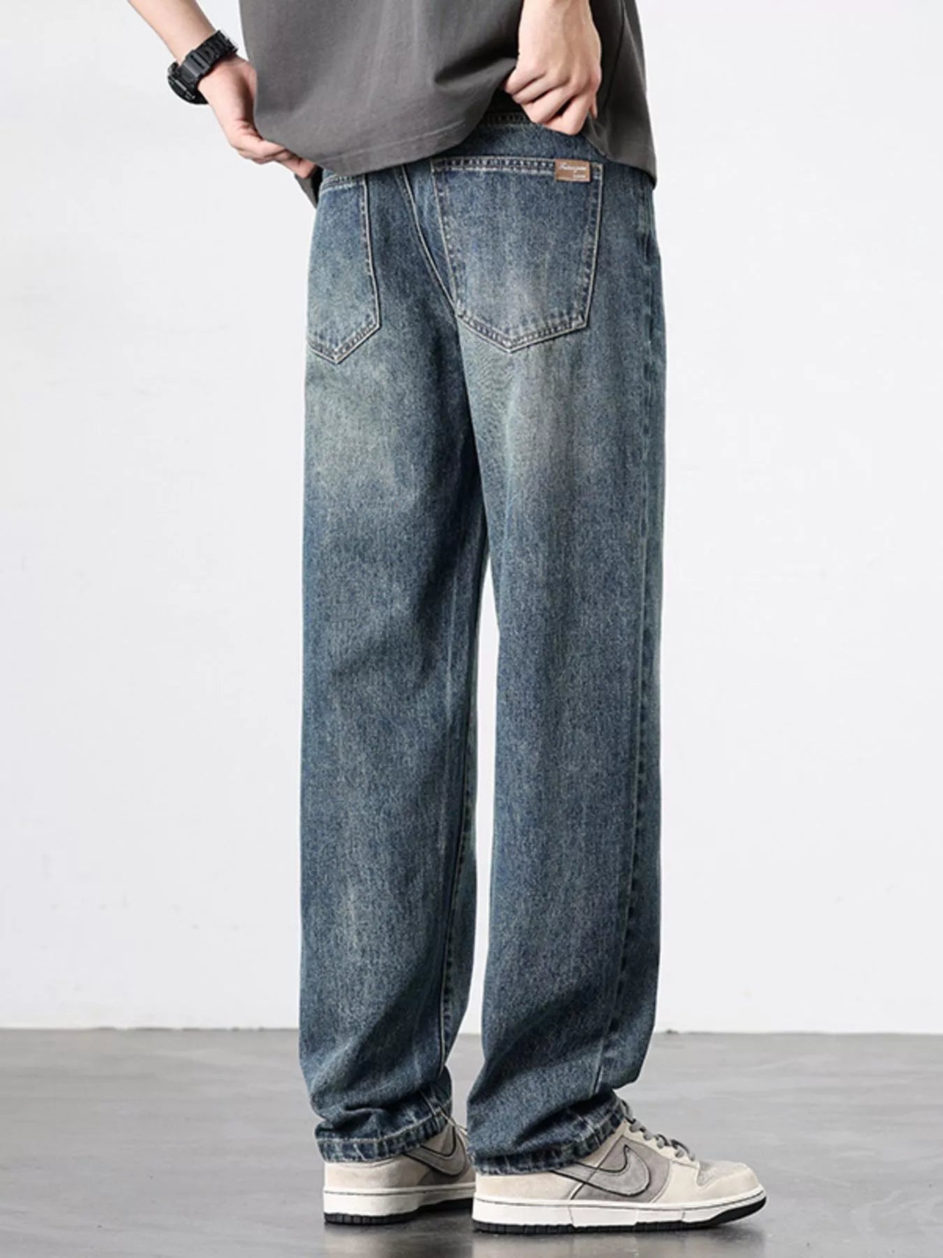 Men's Wash Relaxed Fit Jeans