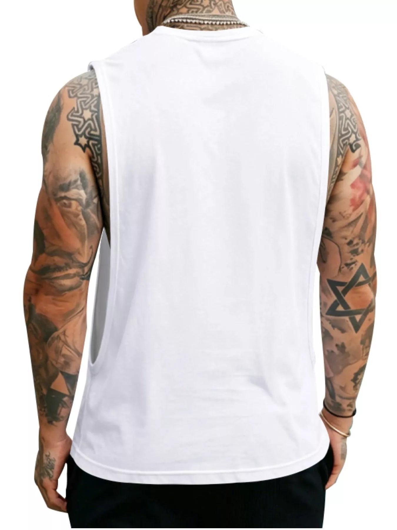 Men's Full Size Round Neck Tank Top Plus Size
