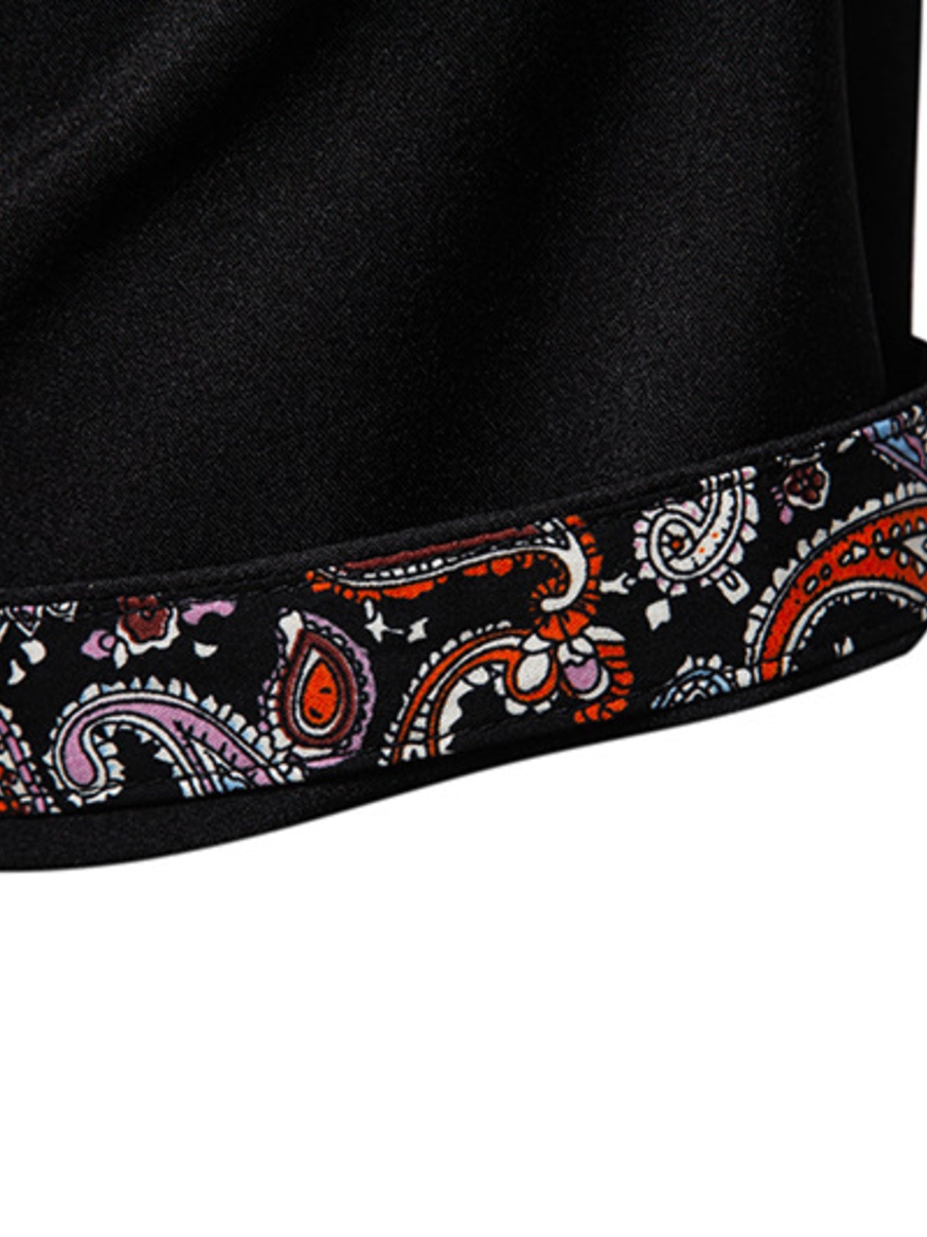 Men's Paisley Trim Short Sleeve Shirt