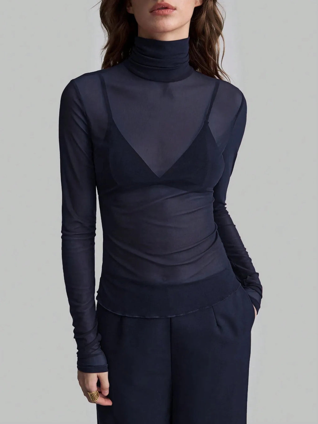Turtleneck Long Sleeve Top
