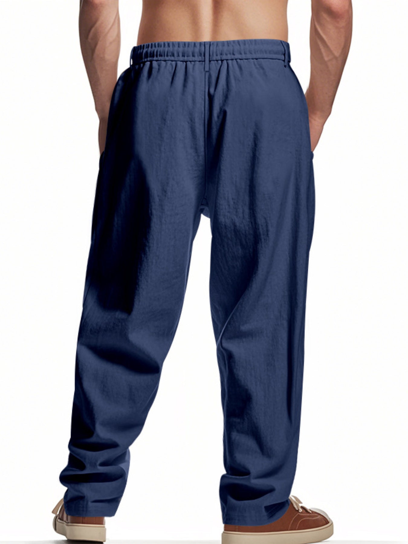 Men's Full Size Drawstring Loose Fit Pants Plus Size