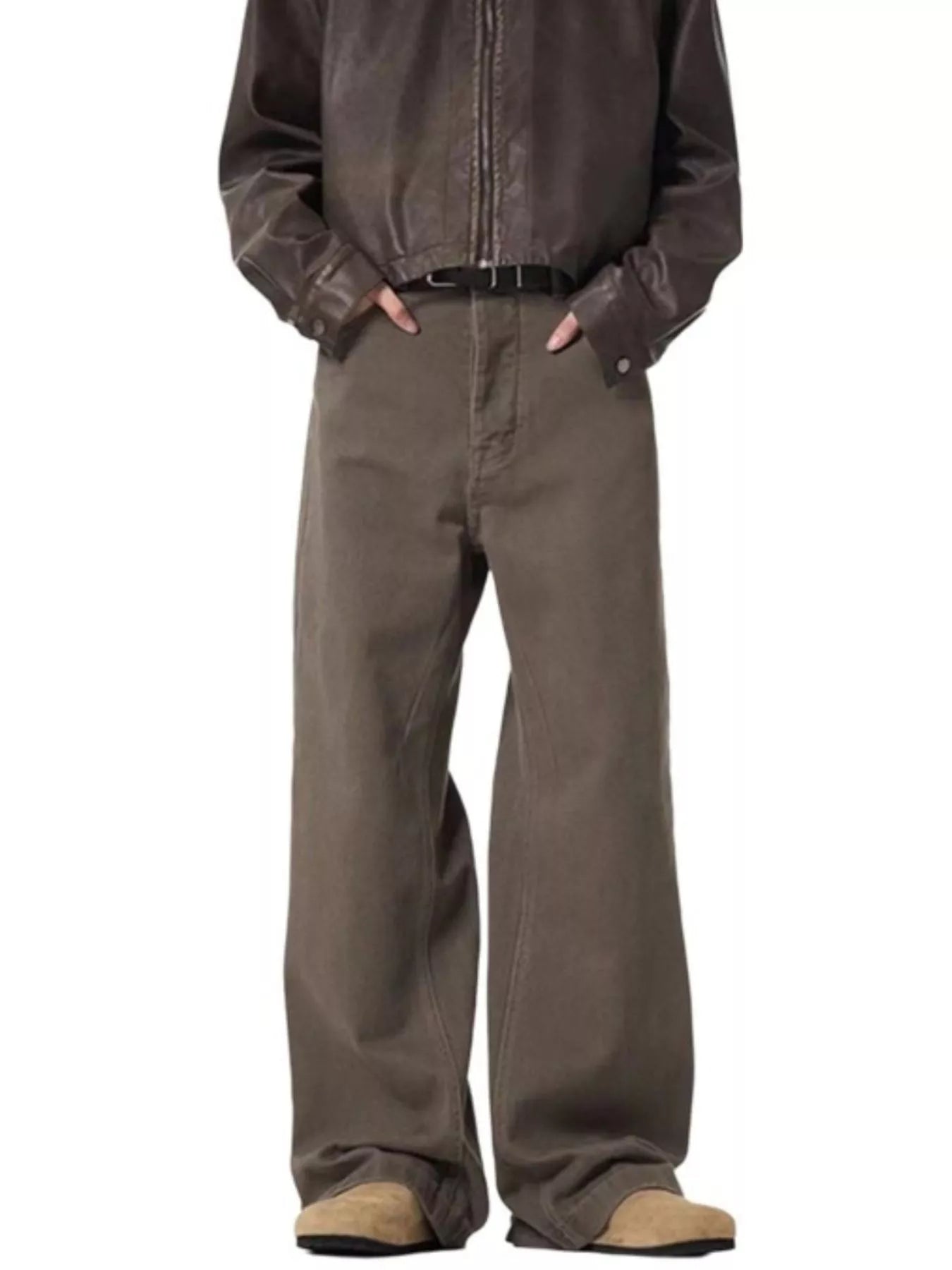 Men's Full Size Wide Leg Jeans Plus Size