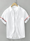 Men's Plus Size Button Up Short Sleeve Shirt