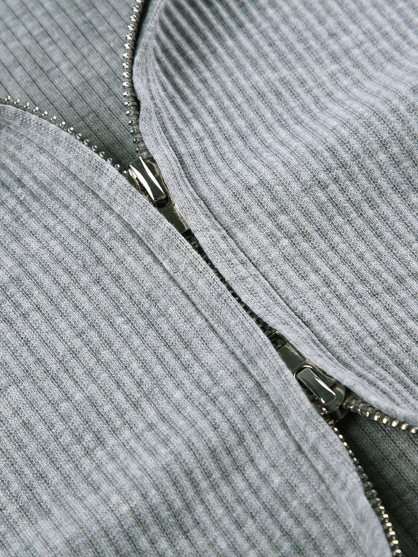 Ribbed Knit Top and Shots Set with Hoodie