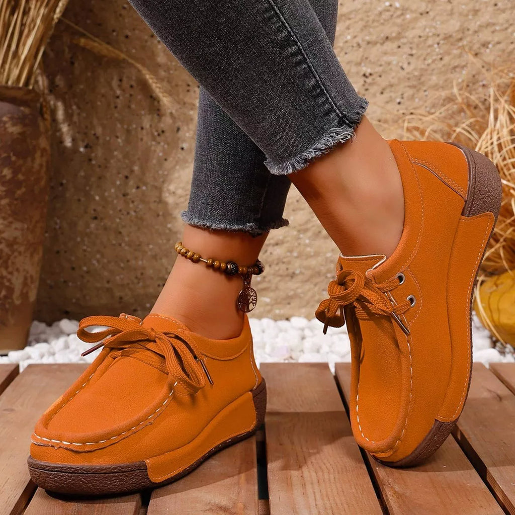 Lace-Up Casual Loafers