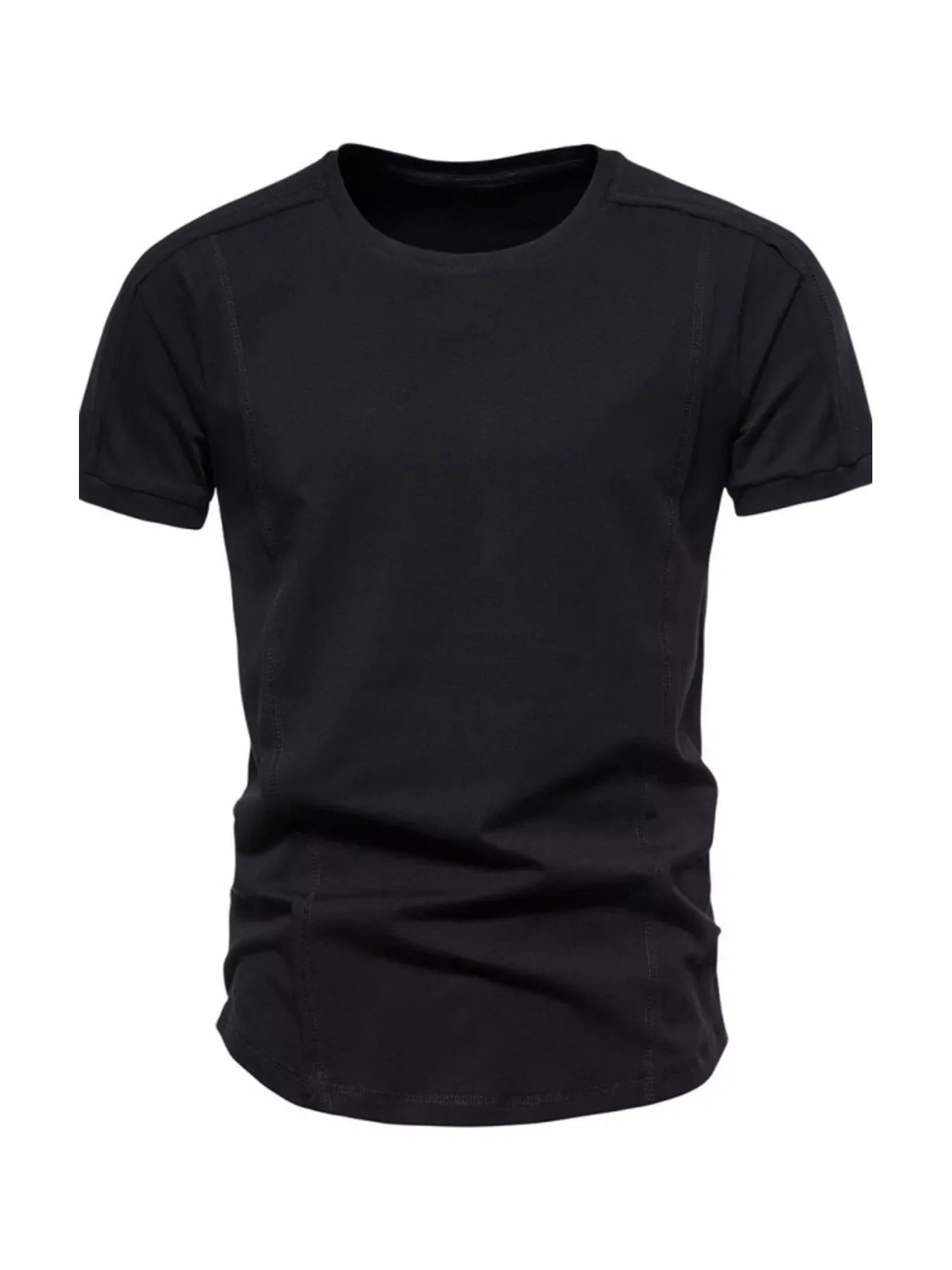 Men's Plus Size Round Neck Tactical Style T-Shirt