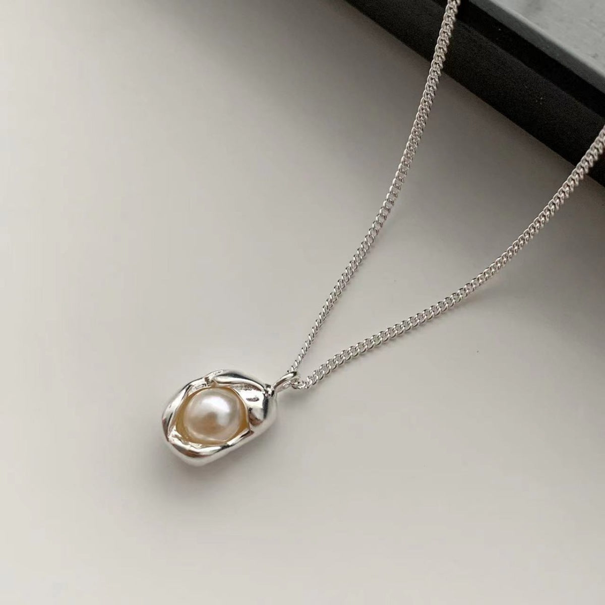 925 Sterling Silver Pearl Pendant Necklace