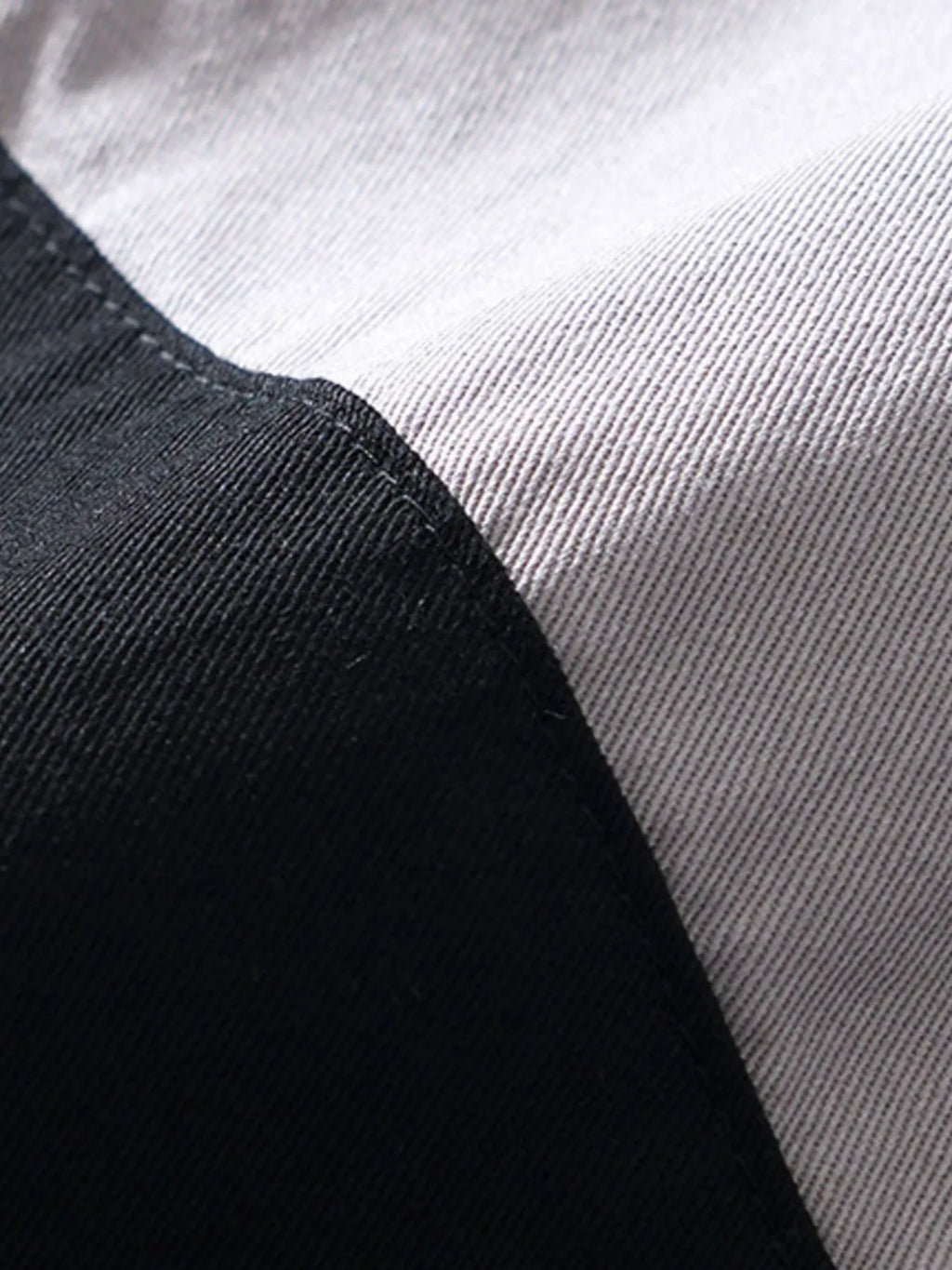 Men's Plus Size Color Block Button Up Shirt