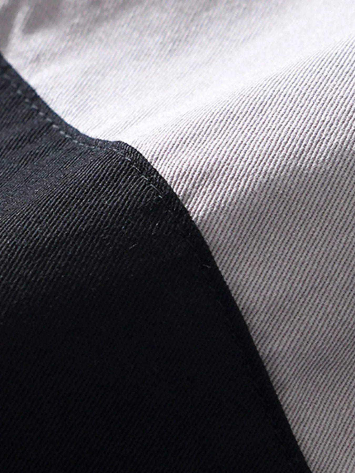 Men's Plus Size Color Block Button Up Shirt