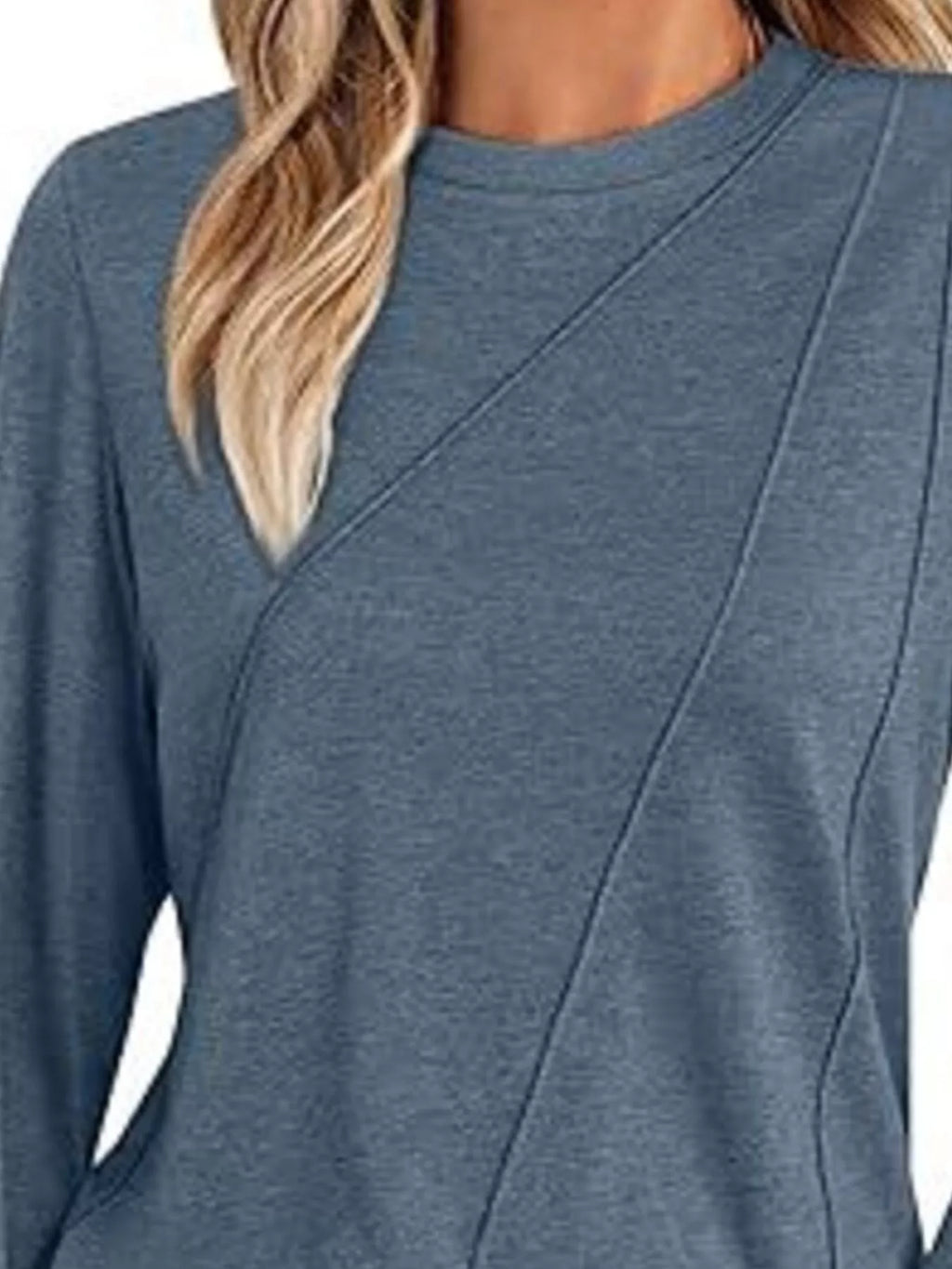 Round Neck Long Sleeve Top