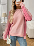 Color Block Long Sleeve Sweatshirt