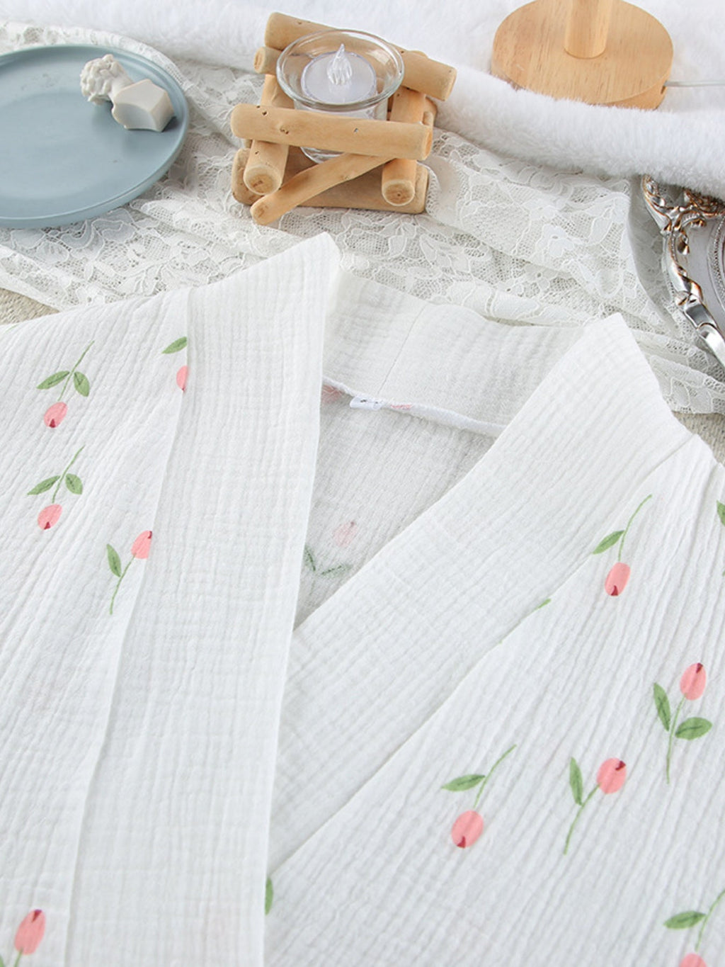 Floral Print Lightweight Lounge Nightgown
