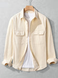 Men's Plus Size Button Up Long Sleeve Shirt