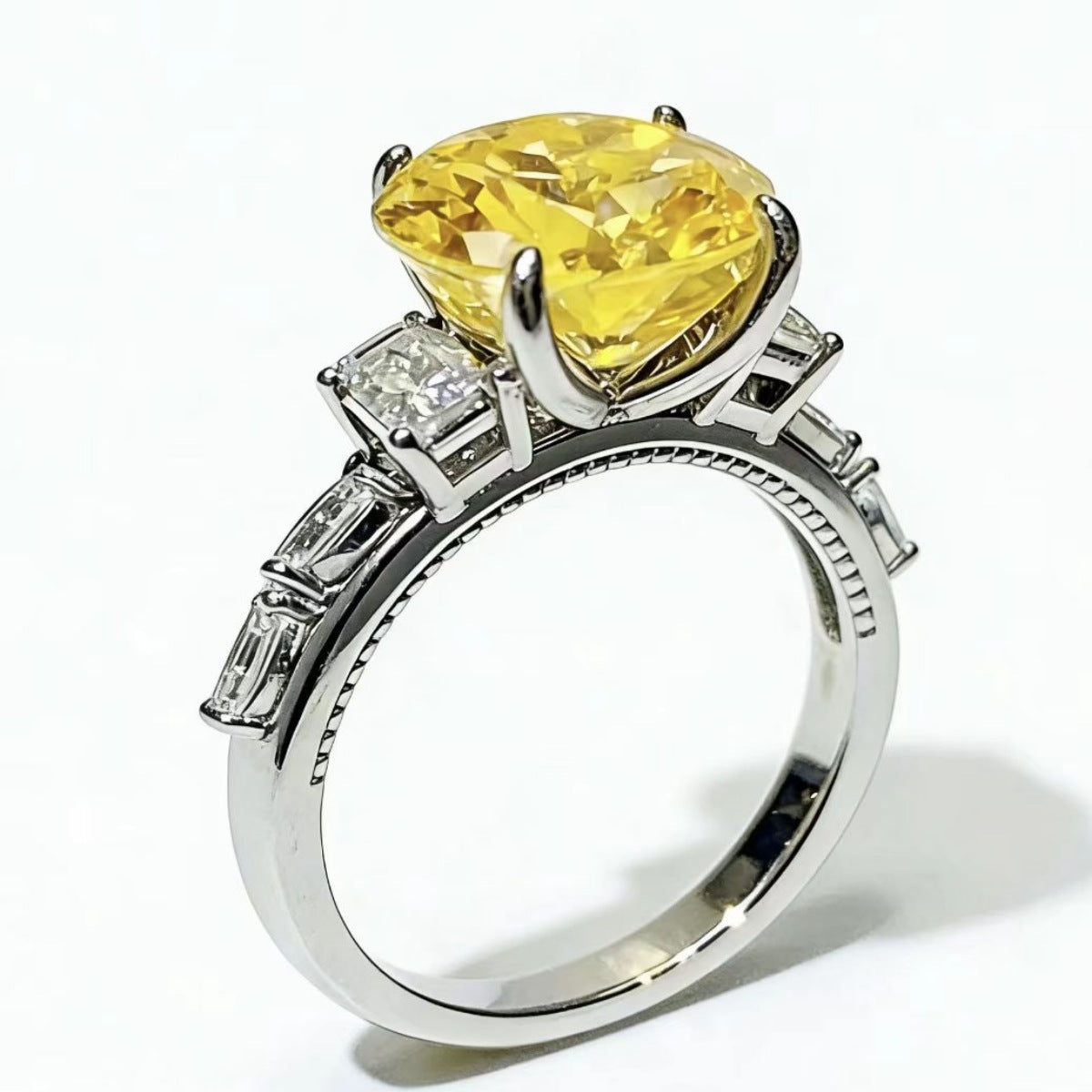 5 Carat Moissanite 925 Sterling Silver Ring