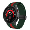 No Gap Silicone Magnetic Watch Band Compatible with Samsung Galaxy Watch 5 Pro 45mm/Galaxy Watch 5 44mm 40mm/Galaxy Watch 4 44mm 40mm Silicone Sport Strap for Samsung Galaxy Watch