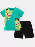 Children's Dinosaur Short Sleeve Tee & Shorts Set