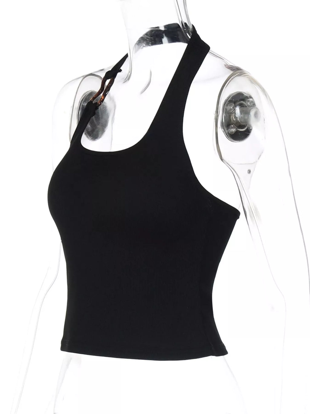 Ribbed Halter Neck Tank