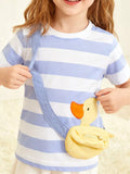 Children's Duck Applique Striped T-Shirt