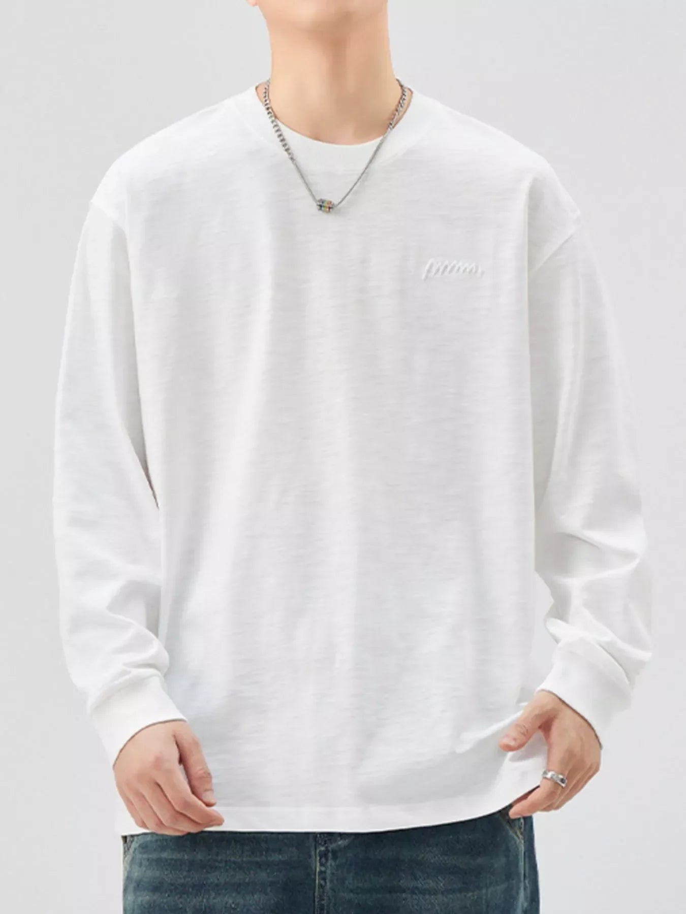 Men's Plus Size Casual Long Sleeve T-Shirt