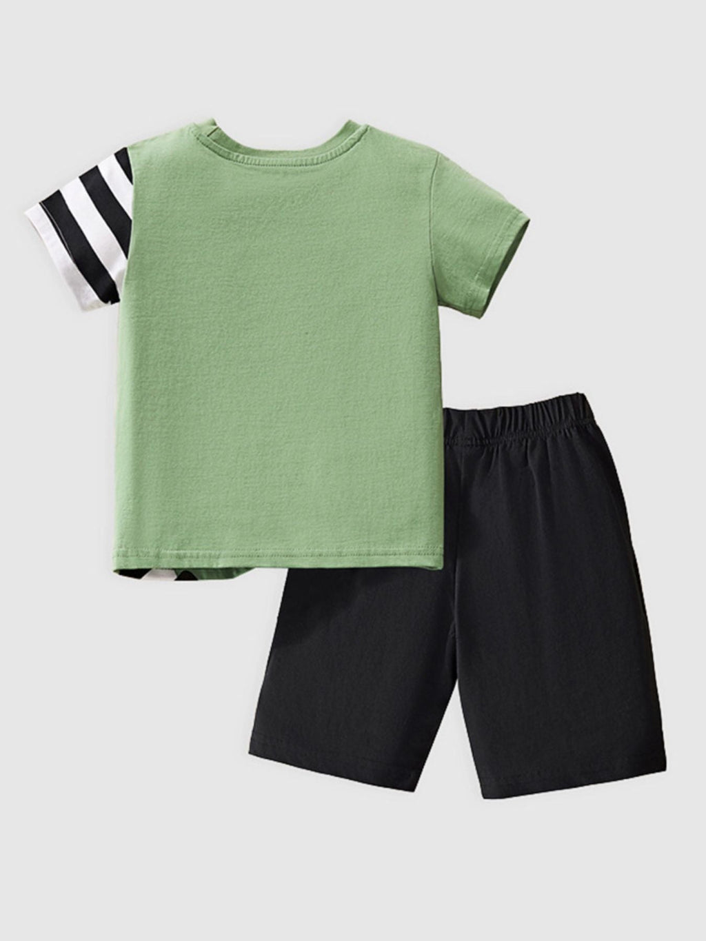 Children's Zebra Print Short Sleeve Tee and Shorts Set