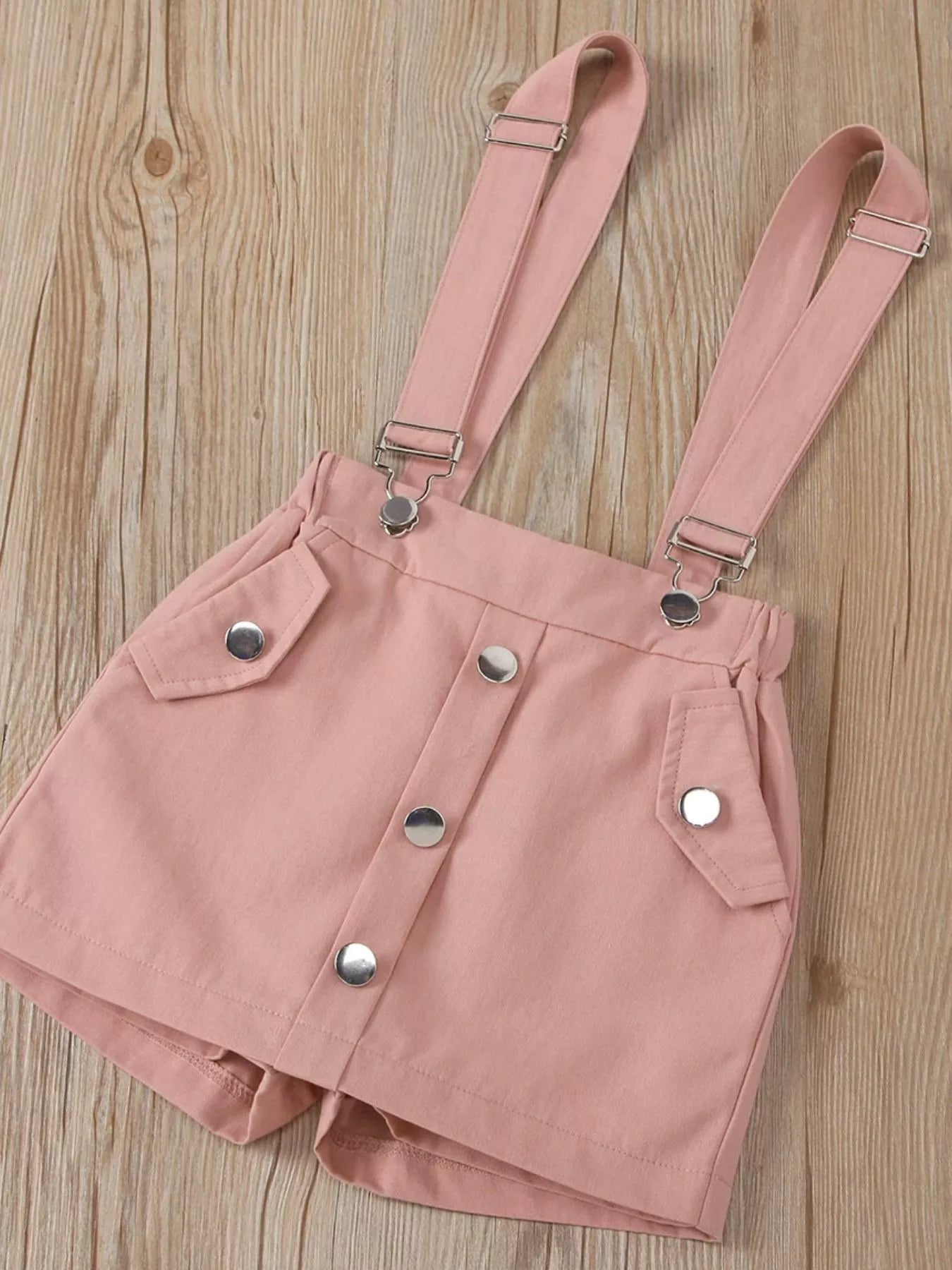 Children's Lace Sleeve Top & Suspender Skirt Set
