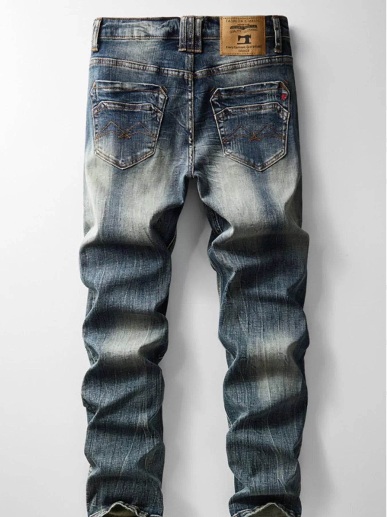 Men's Vintage Wash Slim Fit Jeans