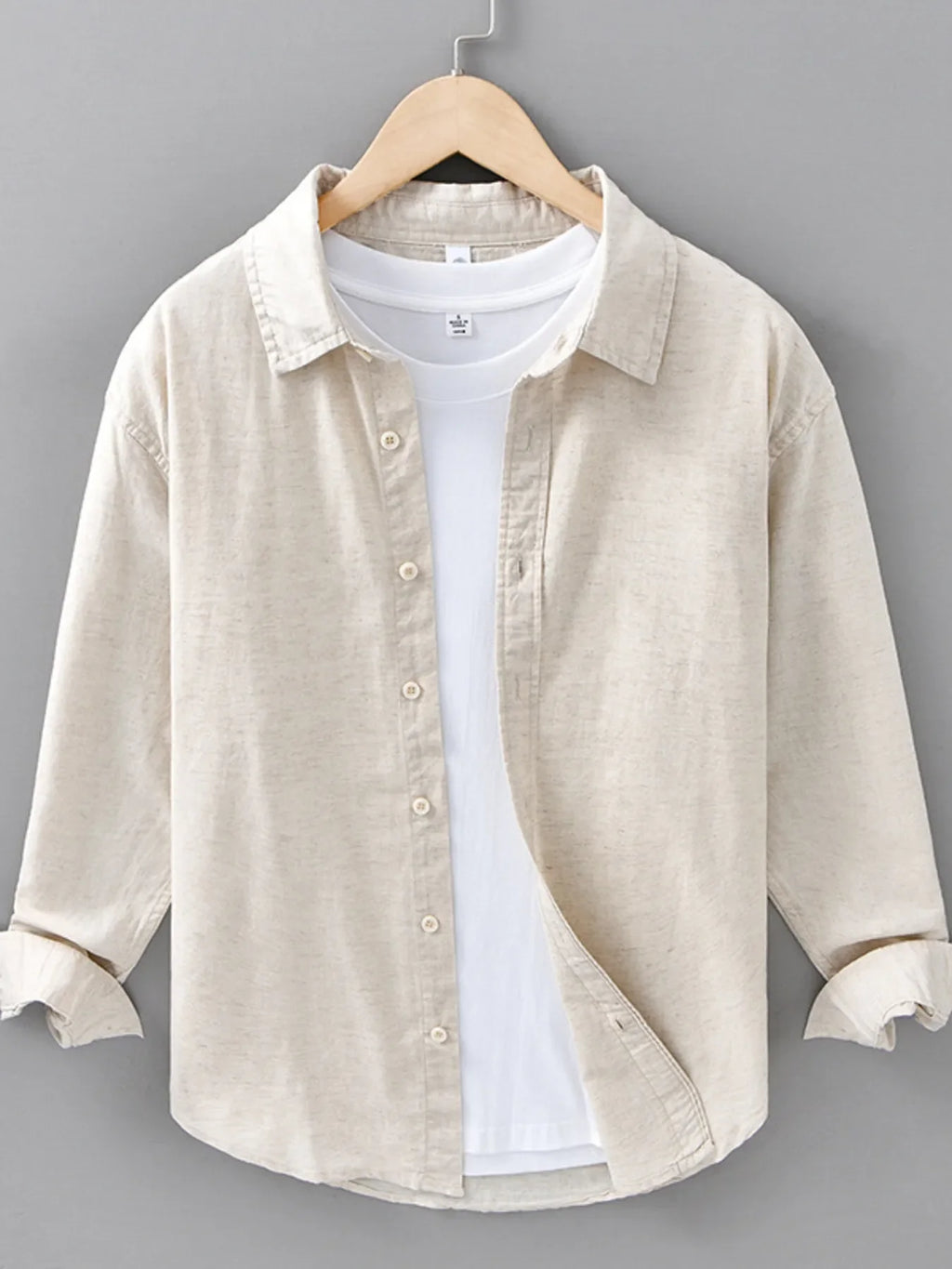 Men's Plus Size Button Up Long Sleeve Shirt