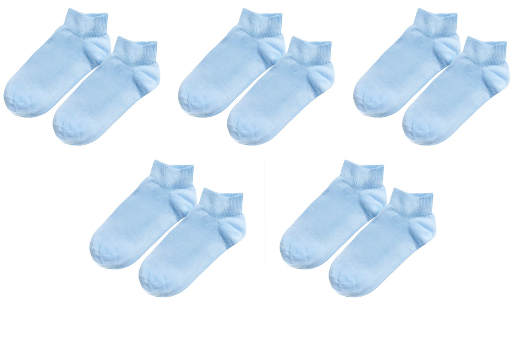 tittimitti® Kids 98% Organic Cotton Ankle Socks 5-Pack – Breathable Lightweight Socks for Active Kids