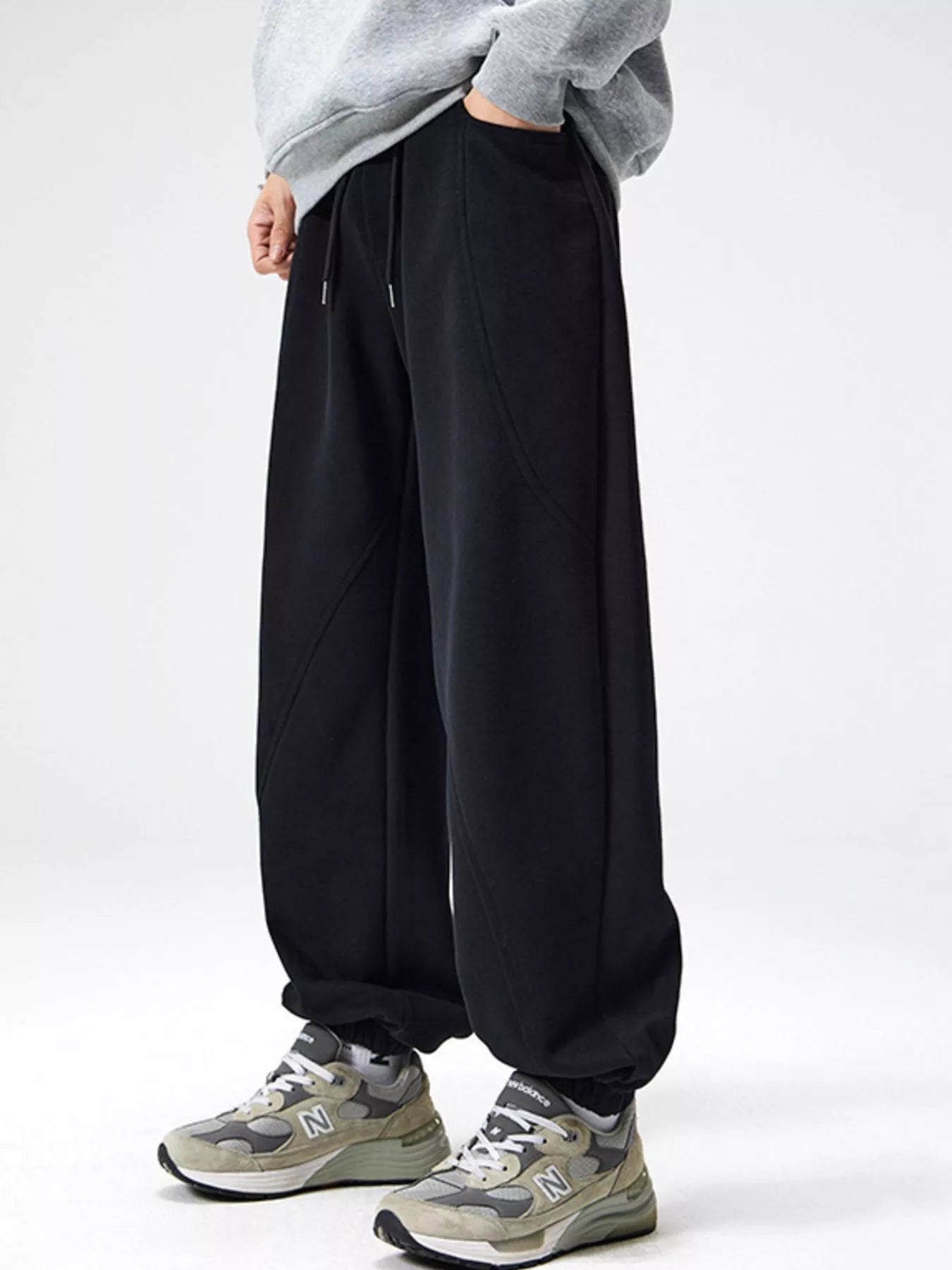 Men's Plus Size Loose Fit Drawstring Sweatpants