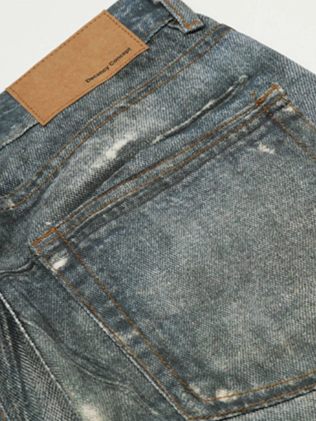 Men's Distressed Straight-Leg Jeans