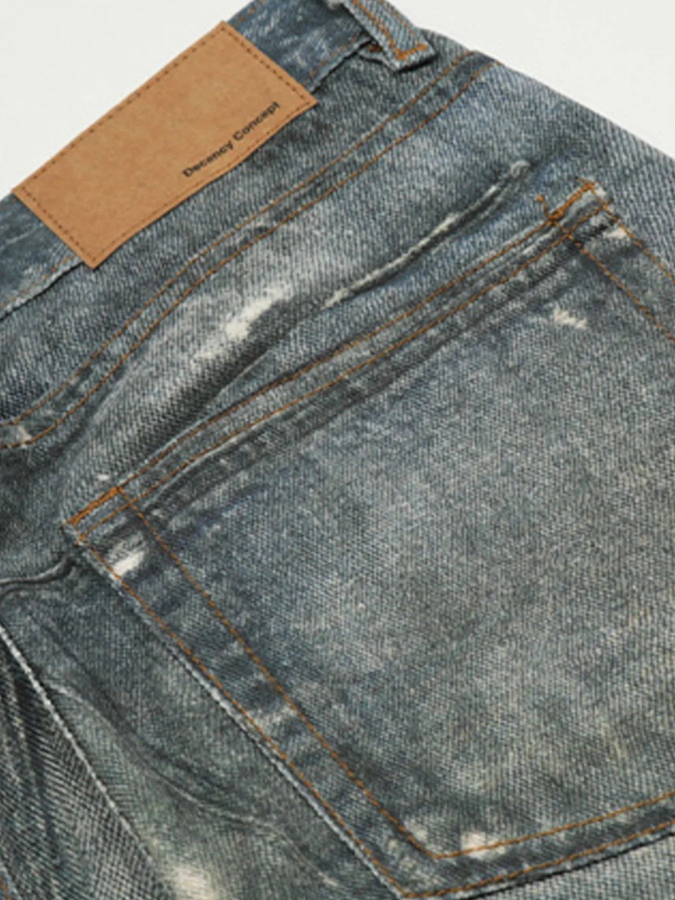 Men's Distressed Straight-Leg Jeans