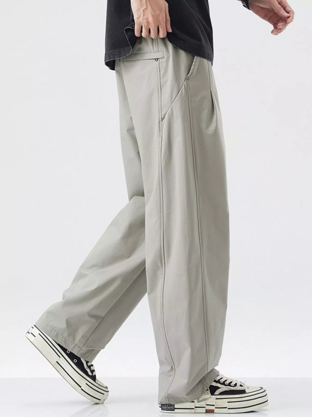 Men's Loose Fit Drawstring Cargo Pants
