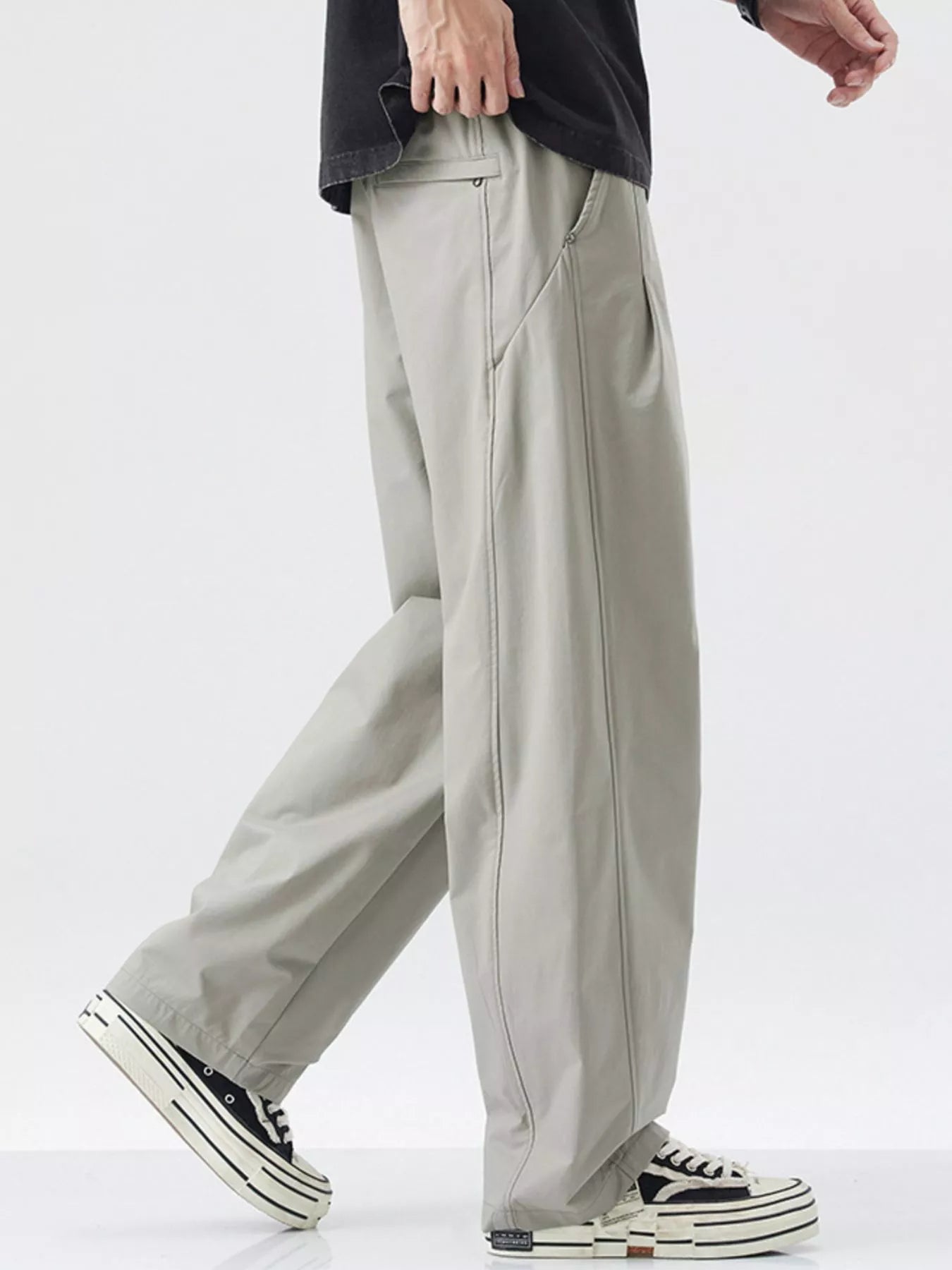 Men's Loose Fit Drawstring Cargo Pants