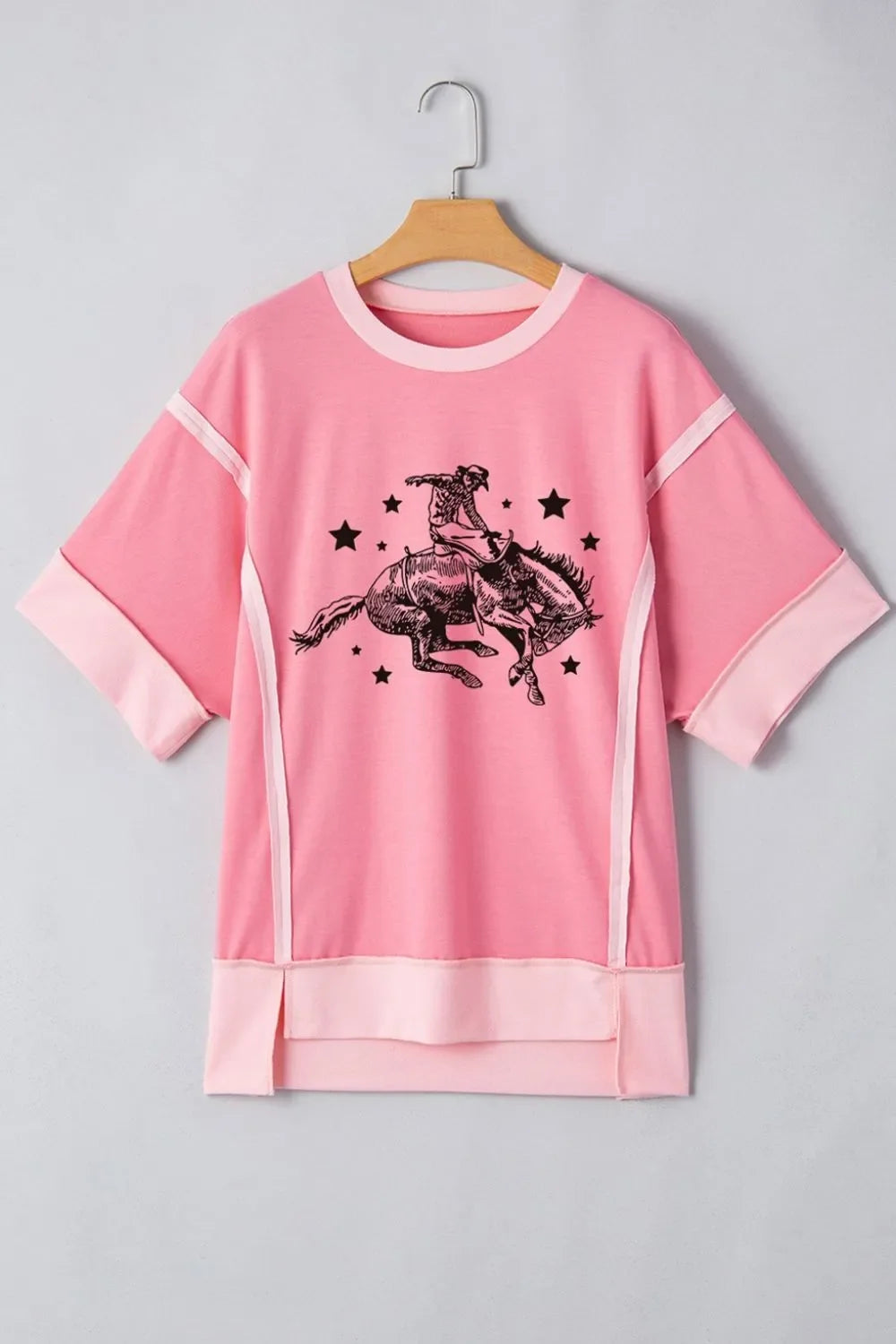 Rodeo Graphic Casual Loose Fit T-Shirt