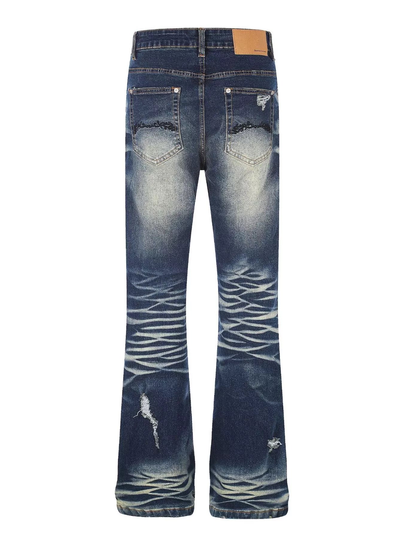 Men's Washed Flare Jeans