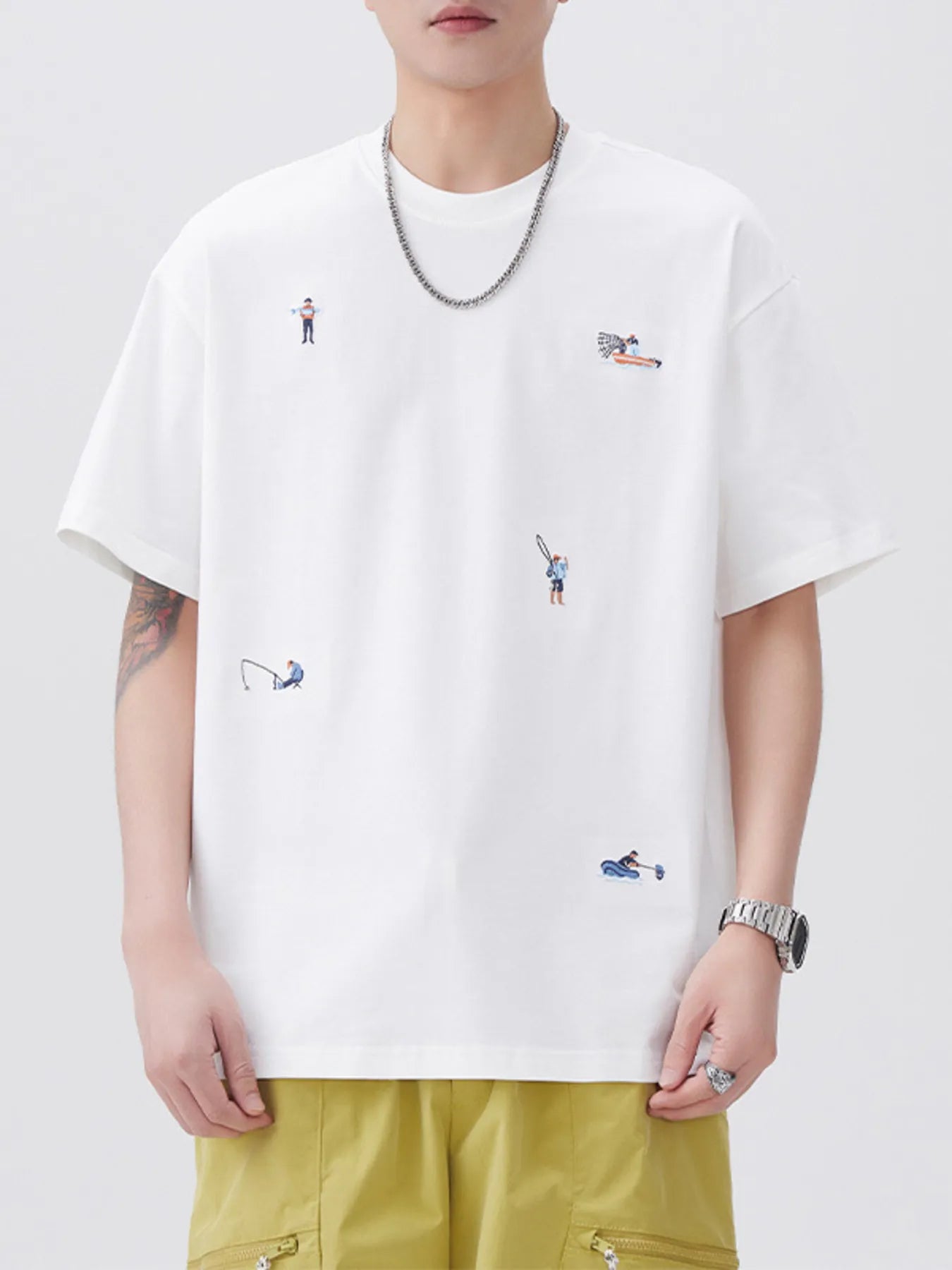 Men's Plus Size Round Neck Short Sleeve T-Shirt