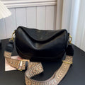 Vintage Style Wide Strap Crossbody Bag