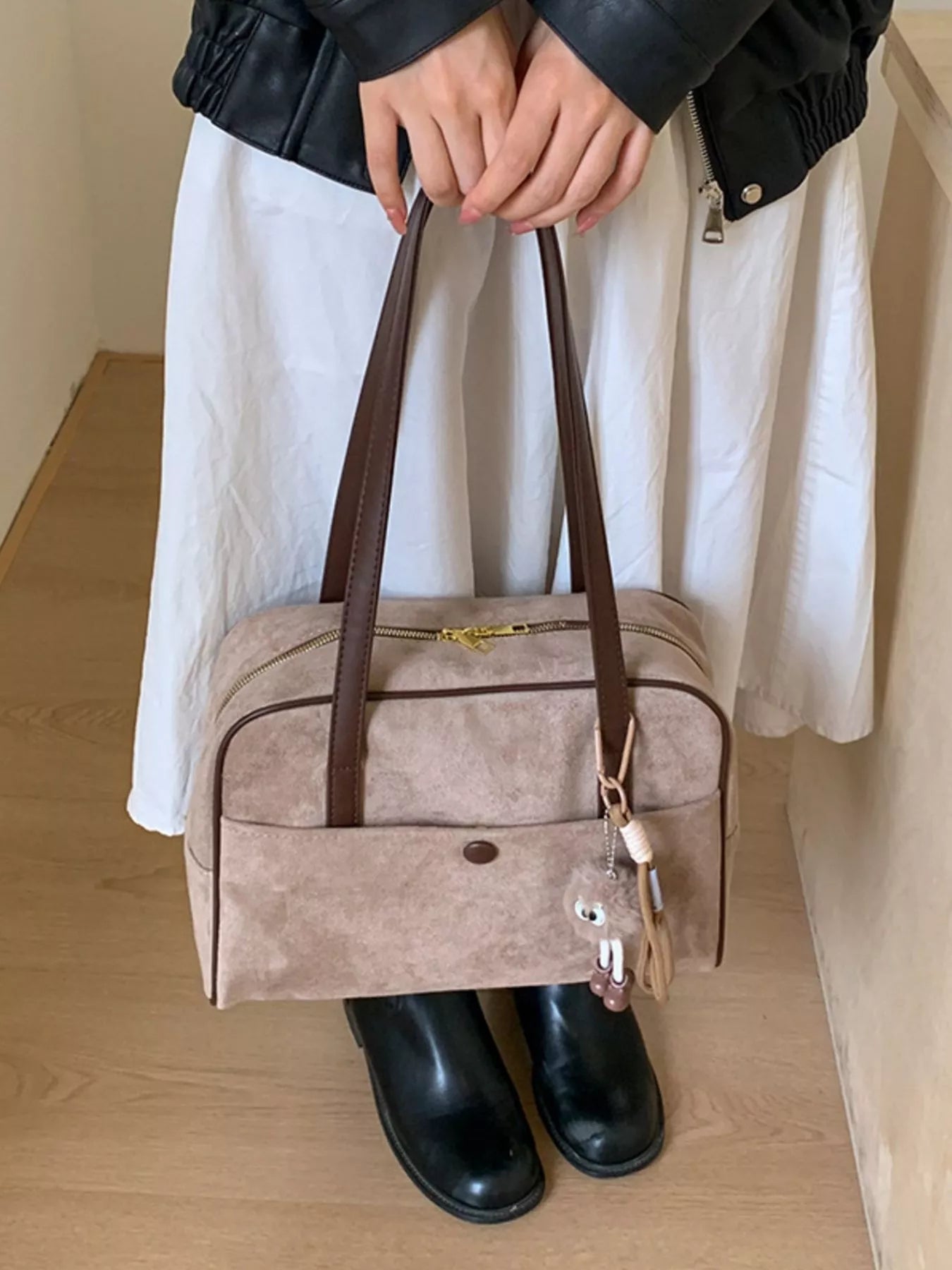 Vintage Handbag with Charm