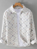 Men's Plus Size Casual Button-Up Shirt