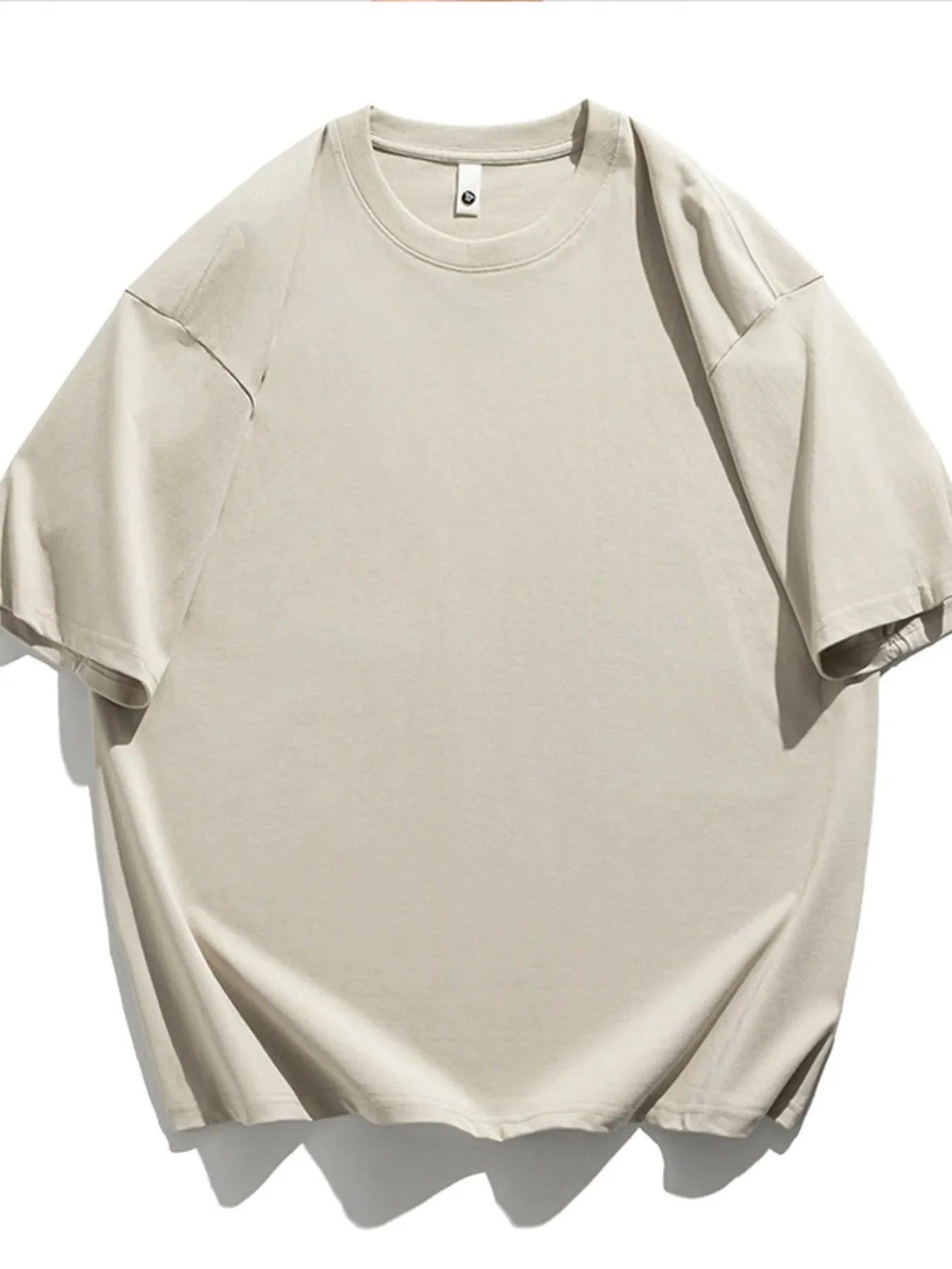 Men's Plus Size Solid Color Casual Loose T-Shirt